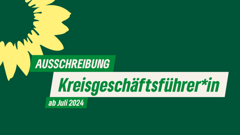 Der Kreisverband BÜNDNIS 90/DIE GRÜNEN Halle (Saale) sucht eine*n Kreisgeschäftsführer*in