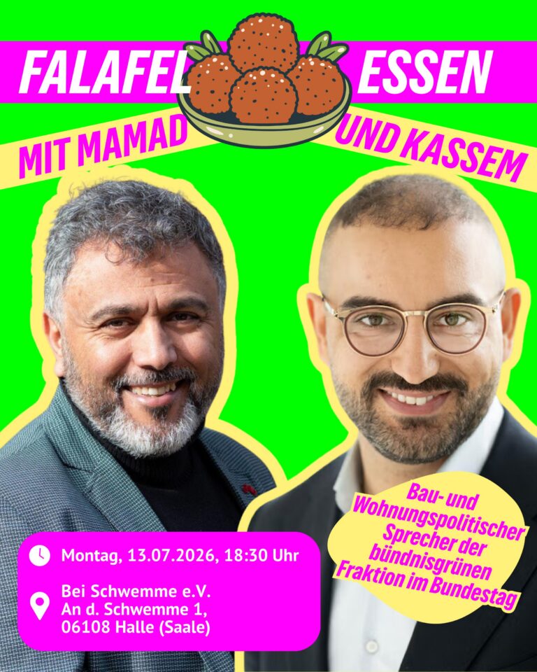 Falafel-Essen mit Mamad und Kassem